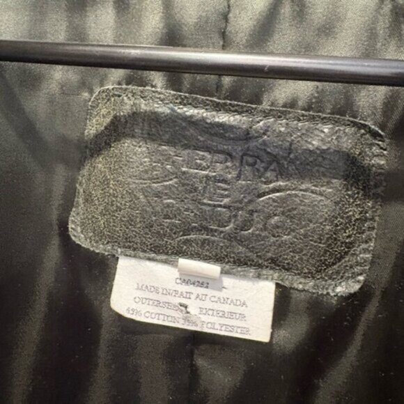 🌟VINTAGE🌟 LEATHER RANCH- Tapestry JACKET - Picture 11 of 14